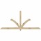 Ekena Millwork Redmond Rough Sawn Timber Gable Bracket, Douglas Fir, 96"W x 44"H x 4"D x 4"F, 11/12 Pitch GBW096X44X0404RED00RDF - alternate 1